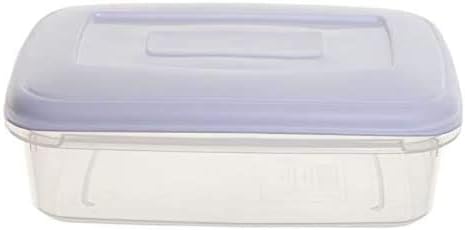 Whitefurze Rectangular Food Storage Container 0.8 Litre Clear (Pack of 6)