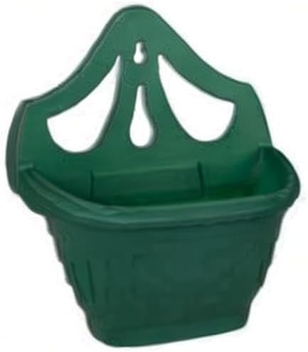 Whitefurze G02054 31cm Venetian Wall Planter - Forest Green