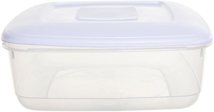 shopior 7L Clear Plastic Food Storage Container with Airtight Lid | Kitchen Food Box for Meal Prep, Dry Food, Flour, Rice, Pasta & Cereal – Xmas Cake Storage Box - (Pack of 1)