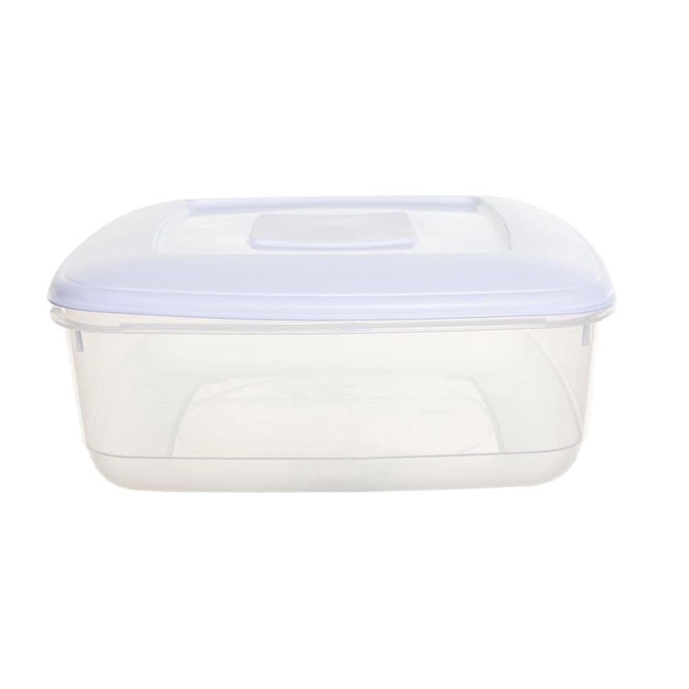 shopior 7L Clear Plastic Food Storage Container with Airtight Lid | Kitchen Food Box for Meal Prep, Dry Food, Flour, Rice, Pasta & Cereal – Xmas Cake Storage Box - (Pack of 1)