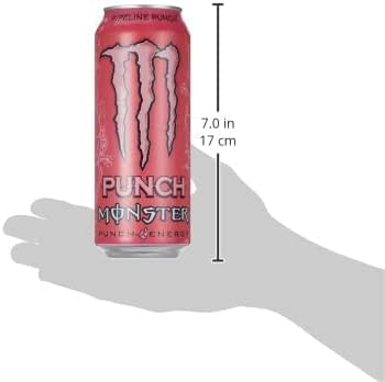 Monster Energy Pipeline Punch - Caffeinated Energy Drink with Refreshing Punch Flavour of Passion Fruit, Orange and Guava - in Practical Disposable Tins (12 x 500 ml)