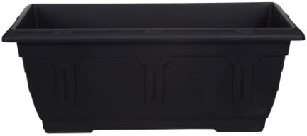 Whitefurze G02064 60cm Venetian Patio Planter - Black