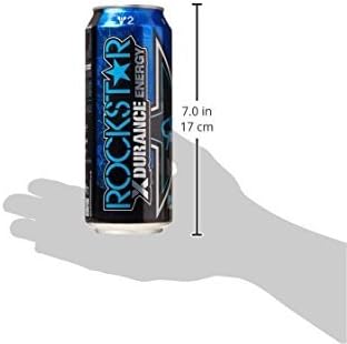 Rockstar Xdurance Energy Drink 25% more caffeine, 500ml, (Pack of 12) - Packaging May Vary