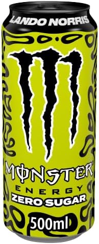 Monster Energy Lando Norris Zero Sugar Energy Drink 12 x 500ml Cans | Zero Sugar | B Vitamins | Taurine | Guarana | Limited Edition