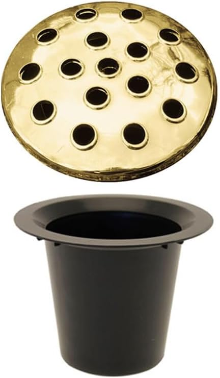 Black Plastic Grave Vase with Lid – Memorial Flower Holder for Headstones, Cemetery Vase for Artificial & Fresh Flowers | Weatherproof Grave Flower Pot for Marble or Stone Memorials – (2, Silver-Top)