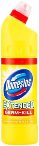 Domestos Thick Bleach Pink Power Multi-Purpose Disinfectant Anti-Bacterial Surface Cleaner Gel Limescale Remover for Toilet, Bathroom and Kitchen, 750ml