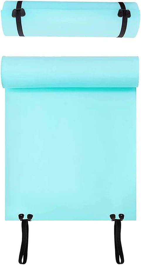 Yoga & Camping Roll Mat | Waterproof Lightweight Foam Camping Mat with EVA Padding, Elastic Straps | Roll Up Sleeping Mat for Outdoor Hiking, Festivals, Fishing, Travel, Fitness & Exercise – 180x50cm