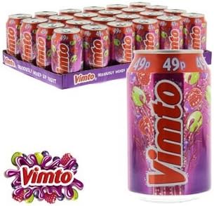 Vimto Fizzy Drinks 24 x 330ml Cans