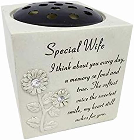 David Fischhoff Memorial Black Rose Bowl with Gold Wording Graveside Flower Vase (Black & Gold - Lily, Dad)