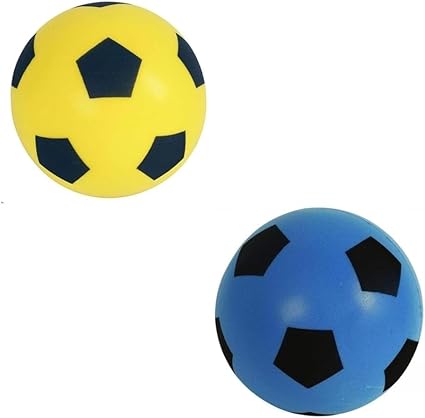 Size 4 Garden Game Footballs | Sponge Foam Soccer Ball | Outdoor Games for Kids | Indoor Football, Kids/Adults Garden and Beach Games | Soft Toddlers Ball