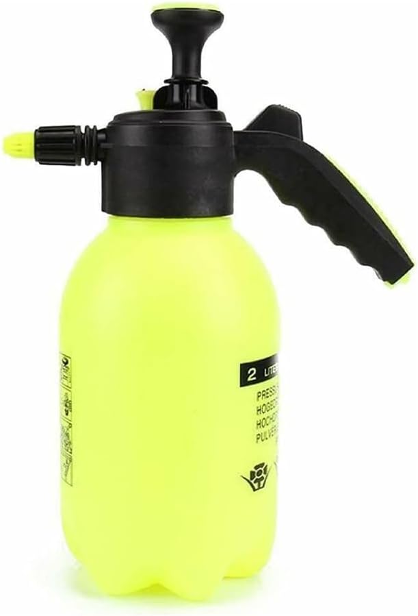 2L Garden Pressure Sprayer Bottle | Handheld Pump Action Water Spray, Adjustable Nozzle | Compact Weed Removal & Plant Mister | Heavy Duty Hand Pump for Indoor Outdoor Plants, Lawn, Greenhouse, Car Cl