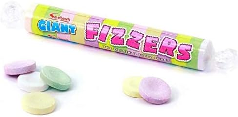 Swizzels Matlow Giant Fizzers Rolls, 5 Packs