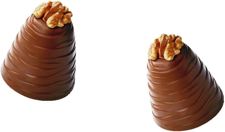 Walnut Whip Chocolate Gift Box – Classic Milk Chocolate with Creamy Centre & Walnut Topping | Treats for Kids | Choco Gift for Birthdays, Xmas, Hampers & Sharing - 180g (6 x 30g) (Pack 1)