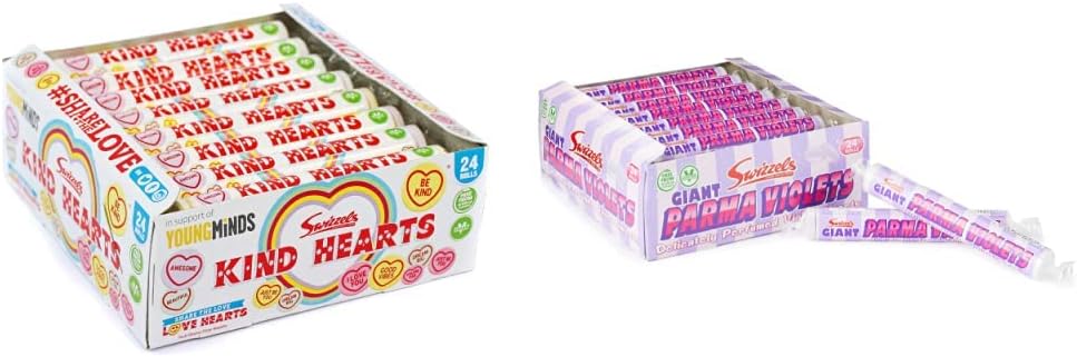 Swizzels Giant Love Hearts ,24 Count (Pack of 1)