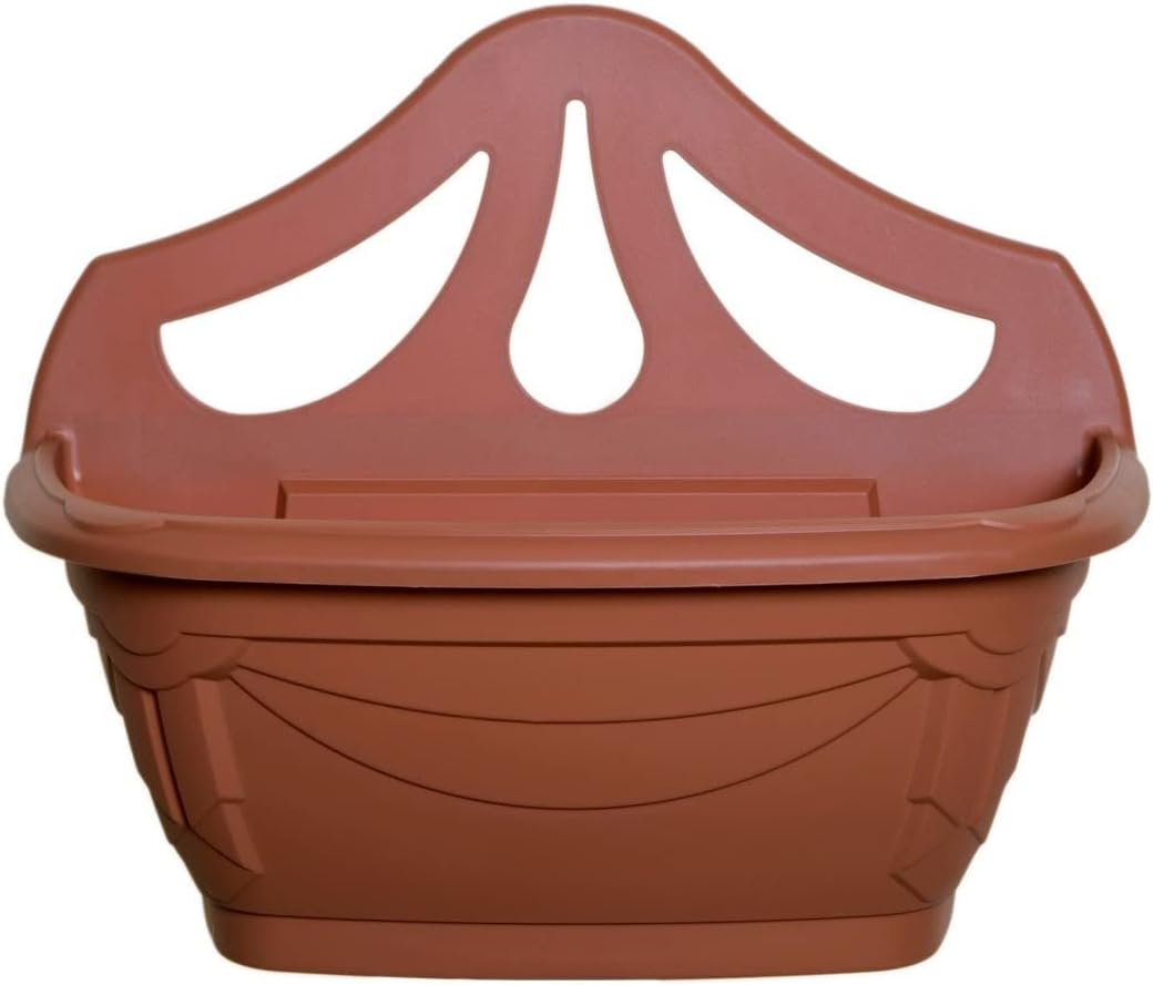 Whitefurze G02054 31cm Venetian Wall Planter - Forest Green