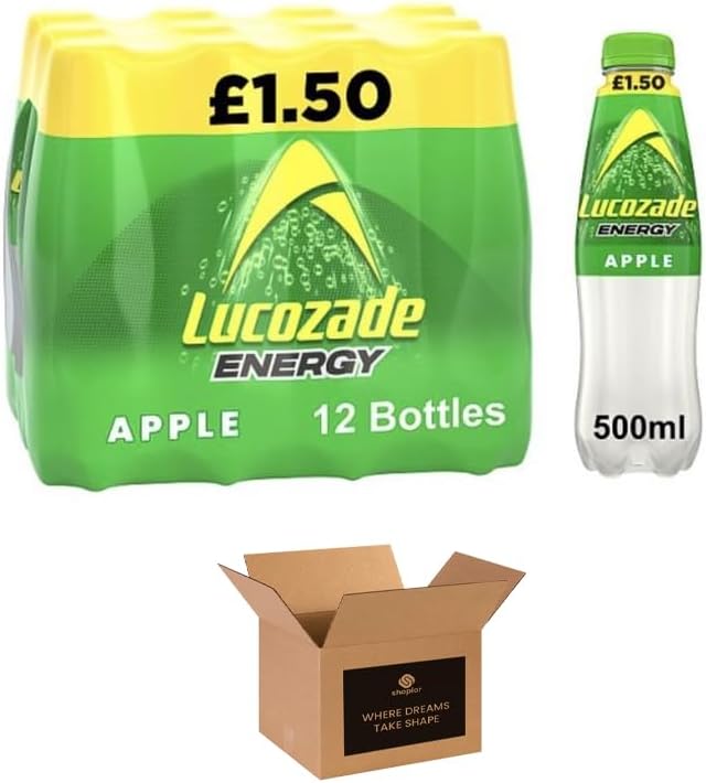 Energy Drink Bottles – Sparkling Glucose Energy Boost Flavoured Drinks – Classic Carbonated Refreshing Drink for Sports, Work, Study & Hydration (380 ml (Pack of 24), Orignal)