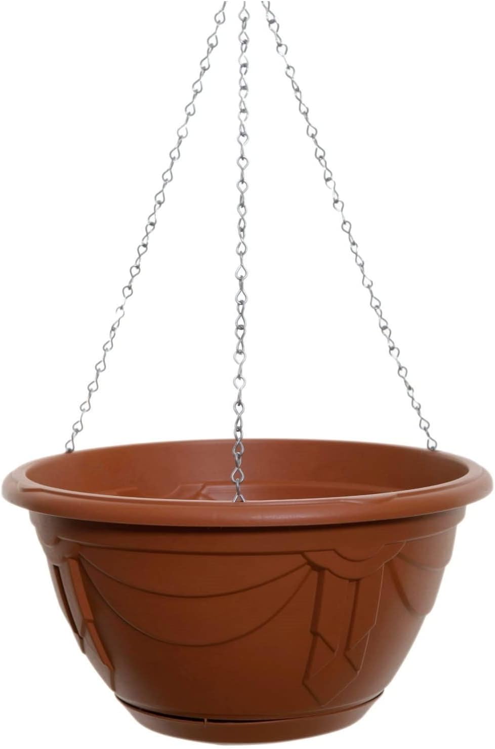 Whitefurze G02074 32cm Venetian Hanging Basket - Forest Green