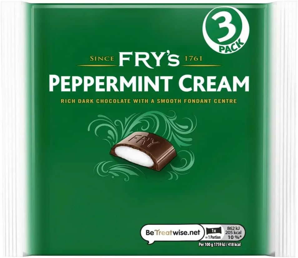 Fryyss Chocolate Cream Bar Bundle | 3 × Chocolate Cream, 3 × Peppermint Cream, 3 × Orange Cream – Rich Dark Chocolate – Snack Bars for Gifting, Sharing & Xmas, Stocking Fillers, Birthday-147g (9 Bars)