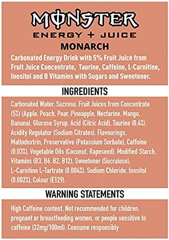 Monster Energy Monarch 12 x 500ml Cans