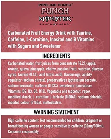 Monster Pipeline Punch Cans, 12 x 500 ml