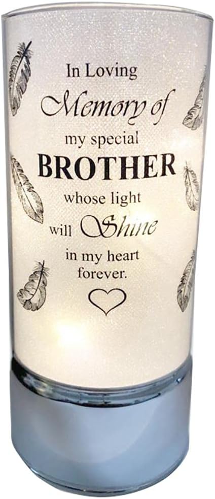 David Fischhoff Family Members Light Up Memorial Light Tube Sparkly Shimmering Indoor Decoration Brother