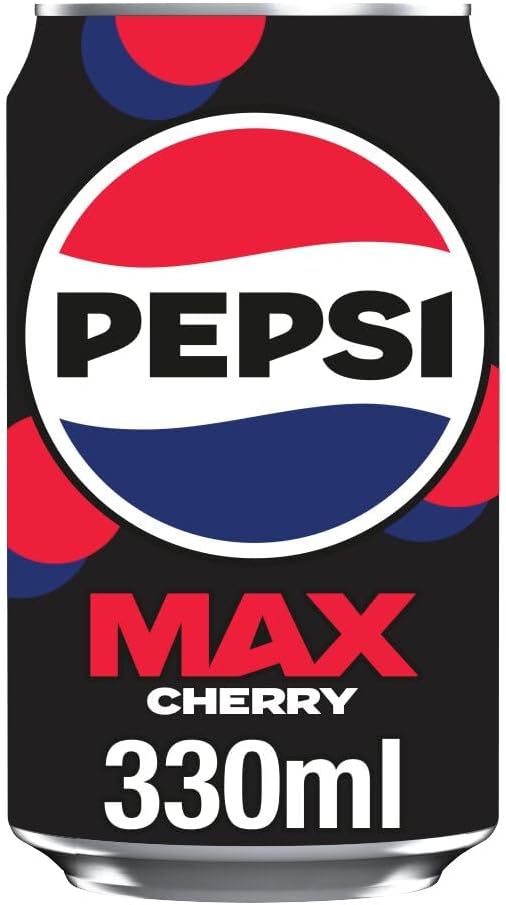 Pepsi Max Cherry Maximum Cherry Cans, 8 x 330ml