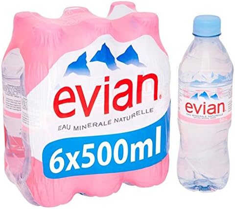 Evian Still Mineral Water, 24 x 0.5L
