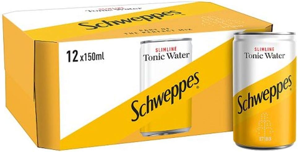 Schweppes Slimline Tonic 12 x 150ml Cans
