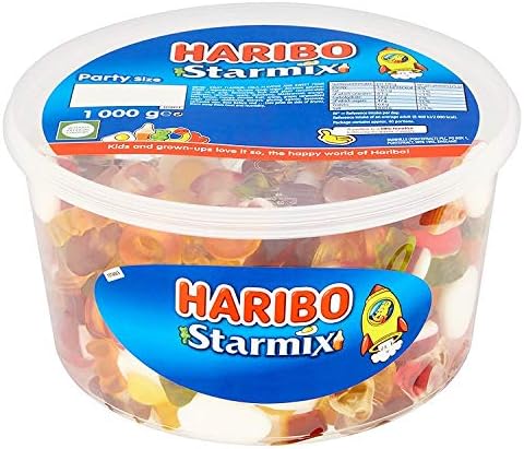 Haribo Starmix Sweets Party Tub, 1kg