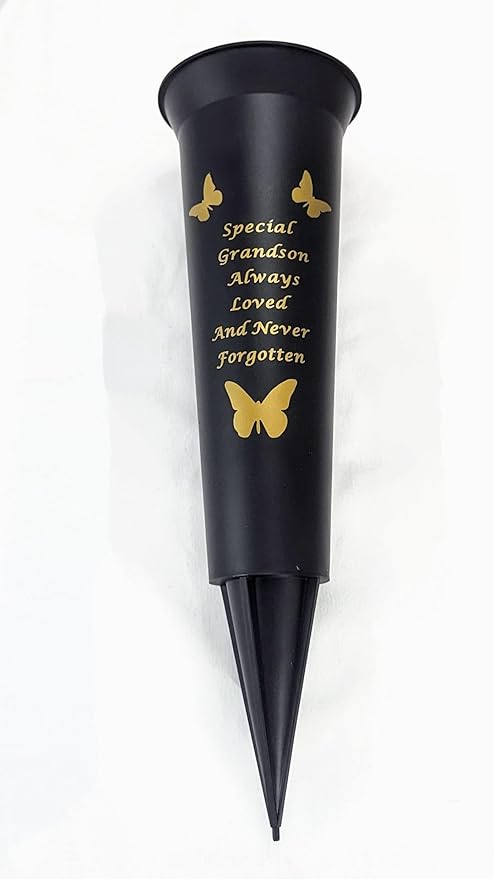 Special Nan Verse Graveside Memorial Grave Spiked Flower Vase