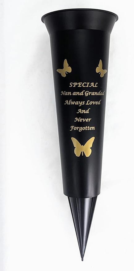 Special Nan Verse Graveside Memorial Grave Spiked Flower Vase