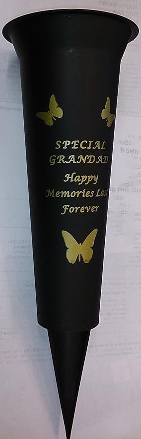 Special Nan Verse Graveside Memorial Grave Spiked Flower Vase