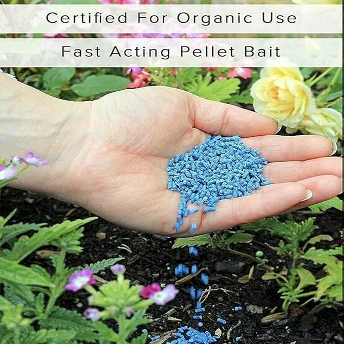 Slug & Snail Killer Max, 800G Powerful Slug Killer Pellets for Protecting Ornamental Plants and Garden Vegetables Snail Repellant Best for Organic Gardening (1Pack)