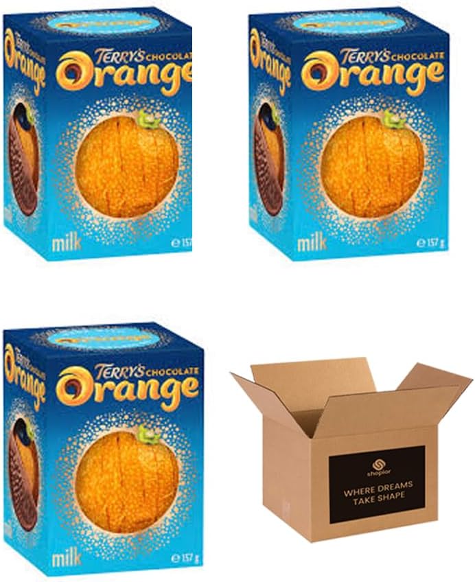 Variety Pack – Milk Chocolate, Mint & Orange Flavours – Tasty British Choco Treat | For Sharing, Gifting, Christmas, Birthday & Hampers - Kids Adult Treats (Pack 6, Terry's Orange)