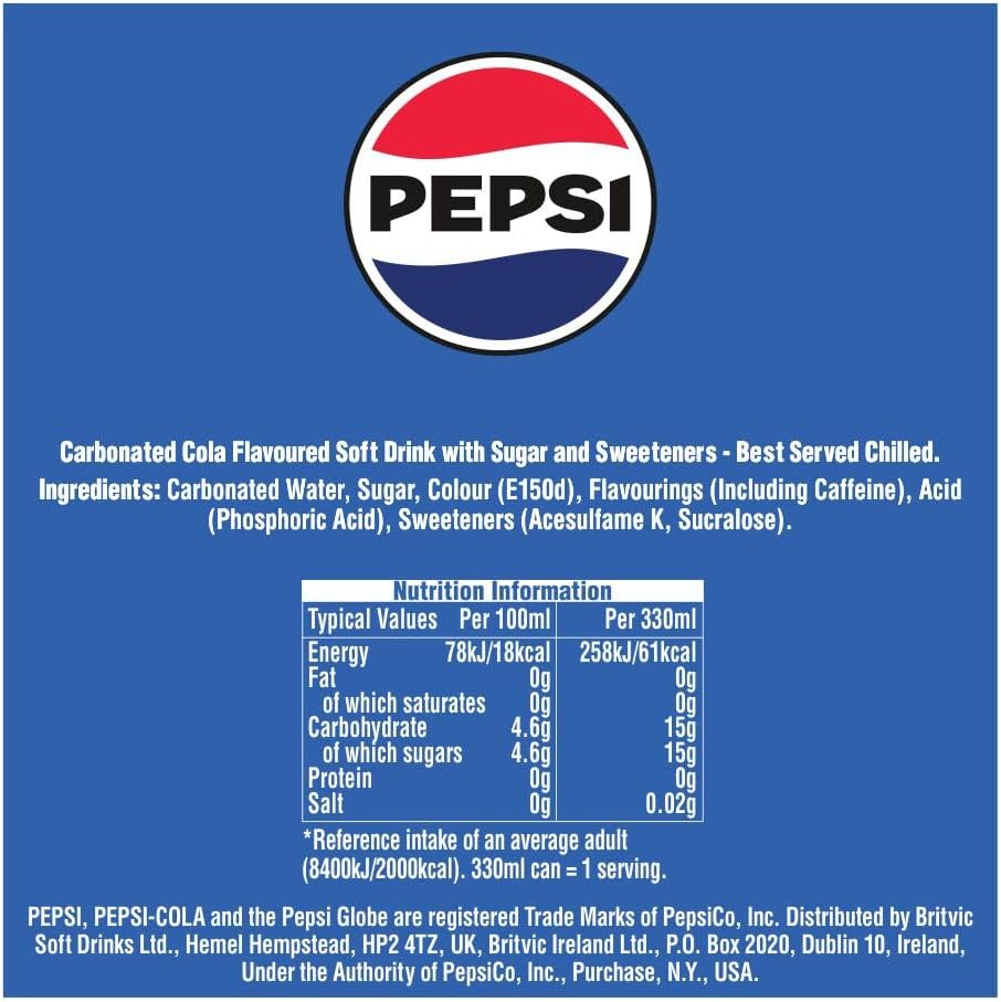 Pepsi Regular 500ml (Pack of 24)