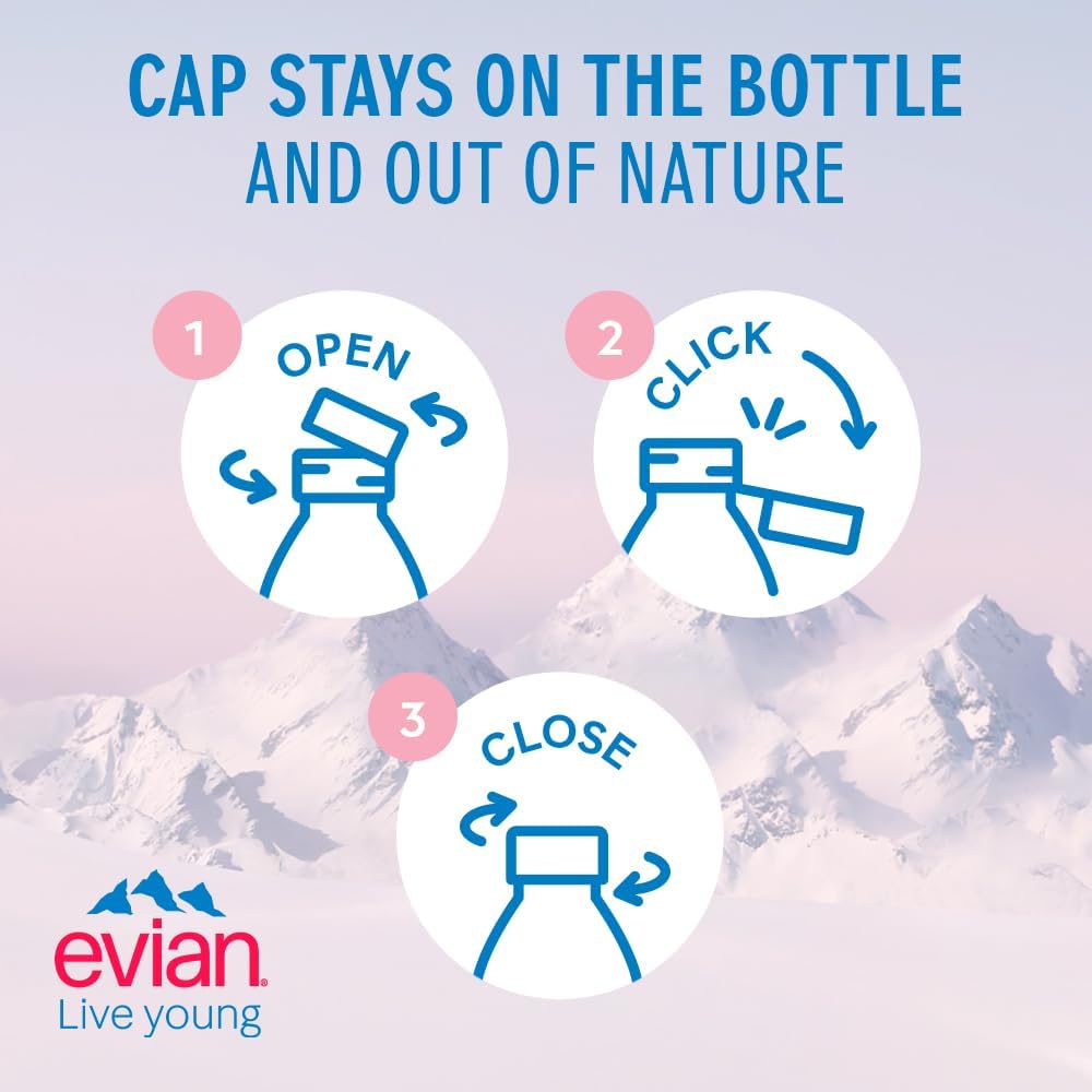 Evian Still Mineral Water, 24 x 0.5L