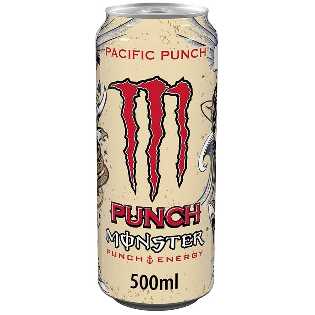 Monster Energy Pacific Punch, 12 x 500 ml, disposable box, with a mix of raspberry, guava and cherries