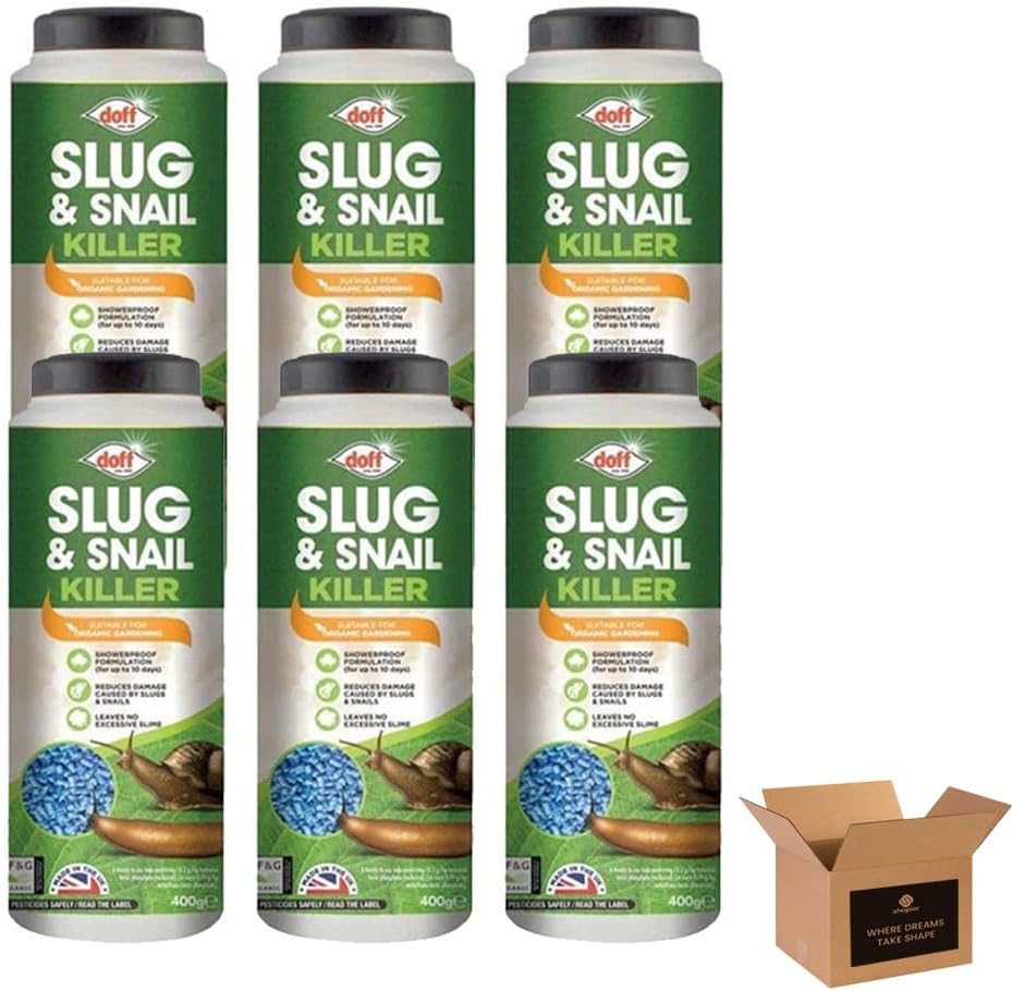 Organic Slug and Snail Control Pellet | All-Natural Slug & Snail Repellent, Eliminator for Indoor Outdoor | Weatherproof Pest Control- Ornamental Plants, Gardens, Fruits, Vegetables 400g (Pack of 1)