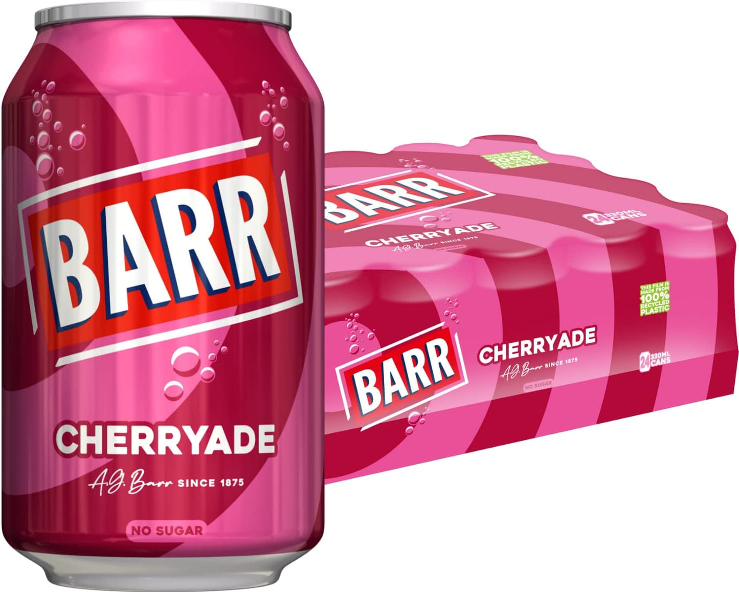 BARR Tizer 24 Pack Citrus Flavoured Fizzy Drink "Fizzingly Fun" - 24 x 330ml Cans