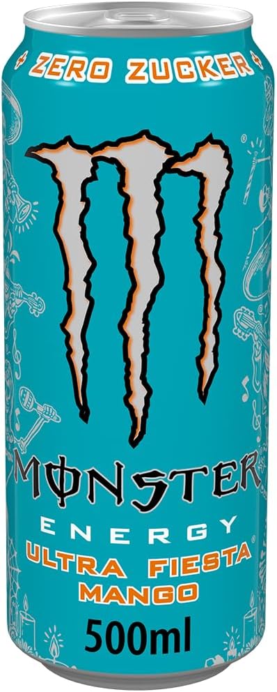 Monster Energy Ultra Fiesta, 12 x 500 ml, disposable can, zero sugar and zero calories