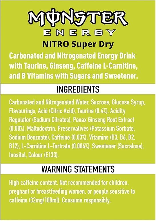 Monster Nitro 12x 500ml Super Dry