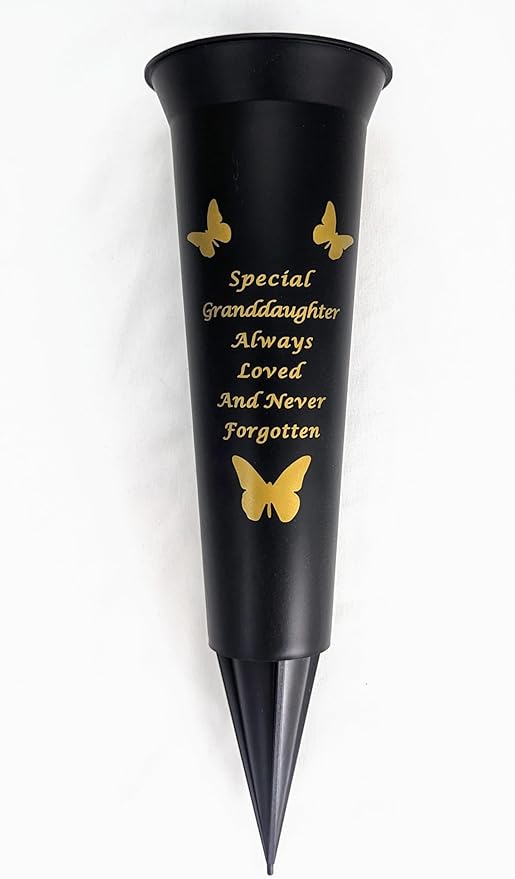 Special Nan Verse Graveside Memorial Grave Spiked Flower Vase