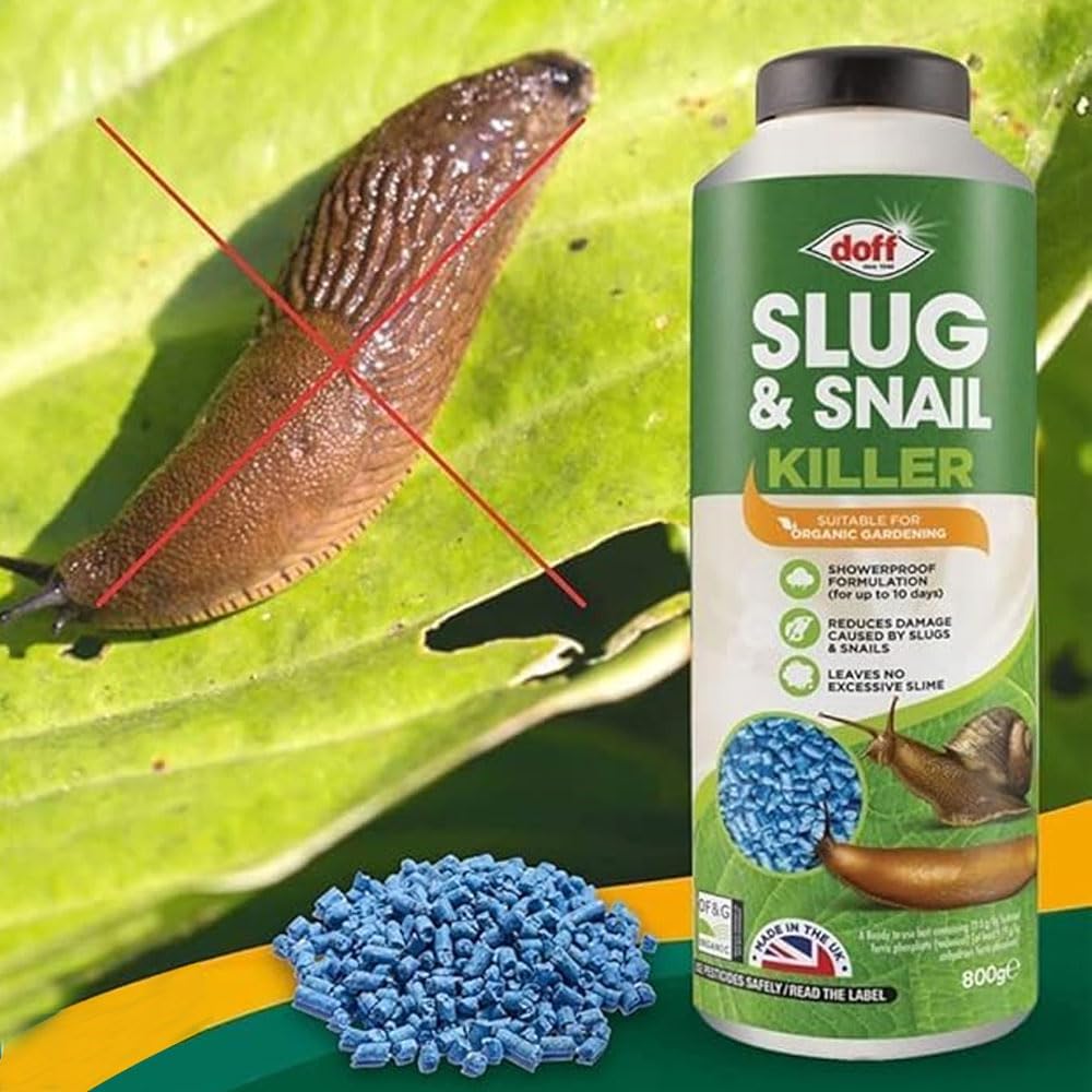 Organic Slug and Snail Control Pellet | All-Natural Slug & Snail Repellent, Eliminator for Indoor Outdoor | Weatherproof Pest Control- Ornamental Plants, Gardens, Fruits, Vegetables 400g (Pack of 1)
