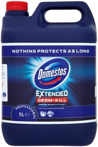 Domestos Thick Bleach Pink Power Multi-Purpose Disinfectant Anti-Bacterial Surface Cleaner Gel Limescale Remover for Toilet, Bathroom and Kitchen, 750ml