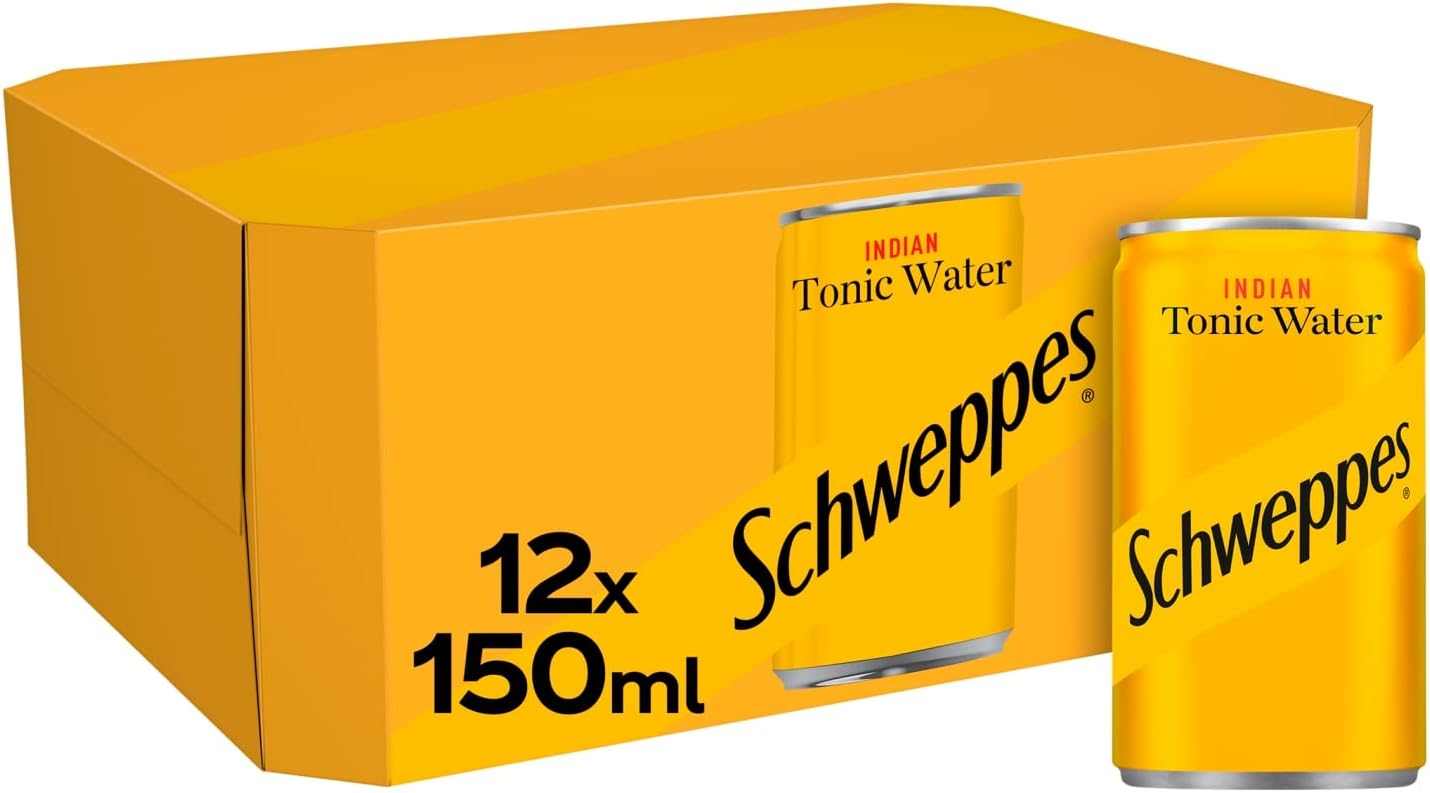 Schweppes Indian Tonic Water Can, 12 x 150ml