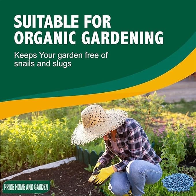 Shopior | Slug & Snail Killer 800g | Protect Garden with Powerful Organic Slug and Snail Killer Repellent Control Pellets | Pet-Friendly Organic Gardening Slug Trap Stops Pests (Pack of 1)
