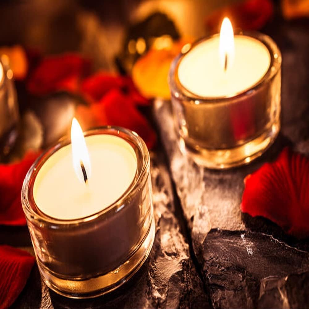 Pride Home & Garden PHG Fresh Scented Tealight Candle 8 Hour Burn Time Long-Lasting Set Fancy Decor Premium Quality (Vanilla and Sandalwood) (PHG-FSTC_8HRS)