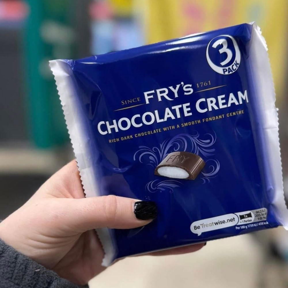 Fryyss Chocolate Cream Bar Bundle | 3 × Chocolate Cream, 3 × Peppermint Cream, 3 × Orange Cream – Rich Dark Chocolate – Snack Bars for Gifting, Sharing & Xmas, Stocking Fillers, Birthday-147g (9 Bars)