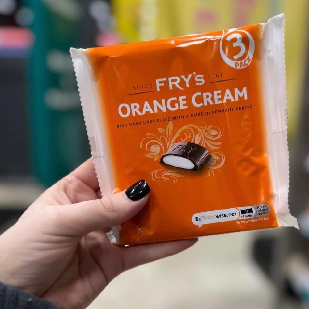 Fryyss Chocolate Cream Bar Bundle | 3 × Chocolate Cream, 3 × Peppermint Cream, 3 × Orange Cream – Rich Dark Chocolate – Snack Bars for Gifting, Sharing & Xmas, Stocking Fillers, Birthday-147g (9 Bars)