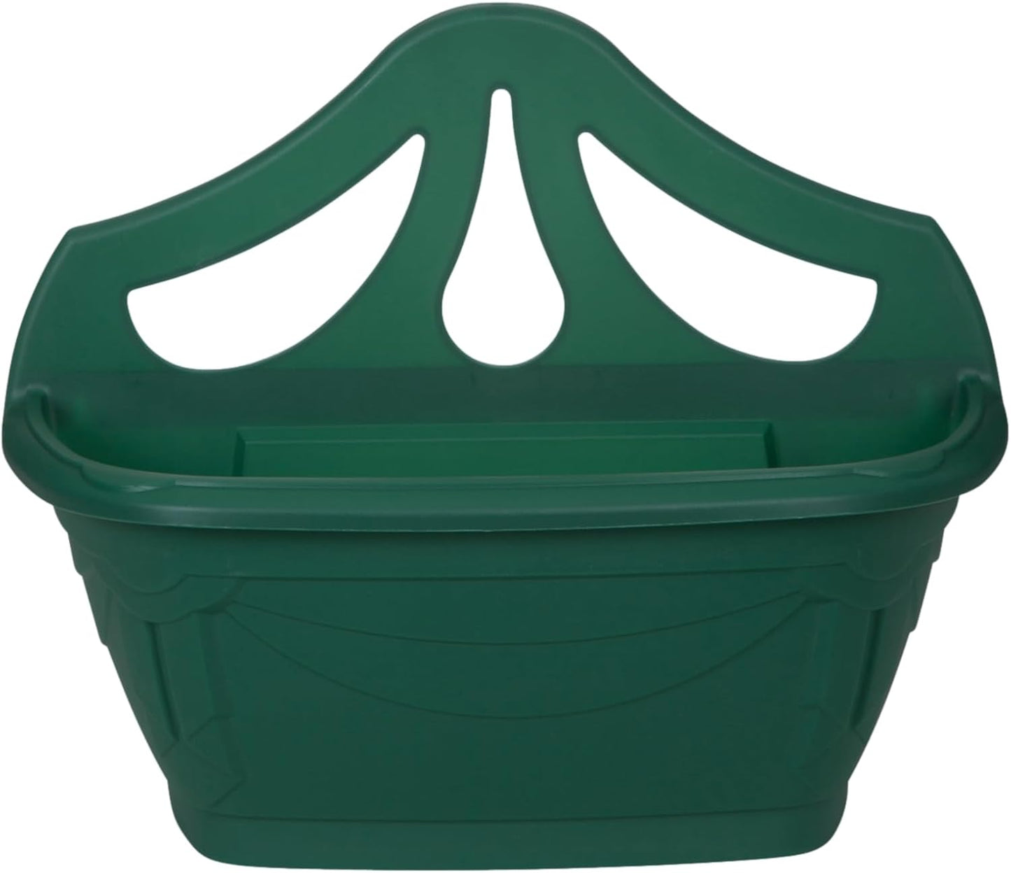Whitefurze G02054 31cm Venetian Wall Planter - Forest Green